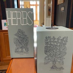 Wooden pair of candlesticks